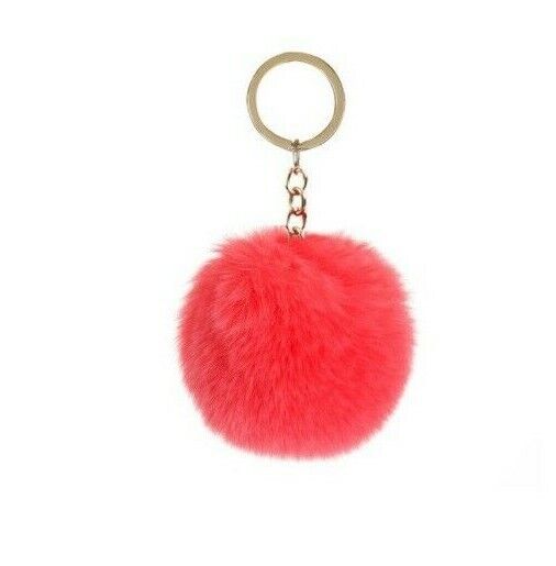 Soft Keychain Faux Rabbit Fluffy Fur Pom Handbag Pendant (16 Colours)