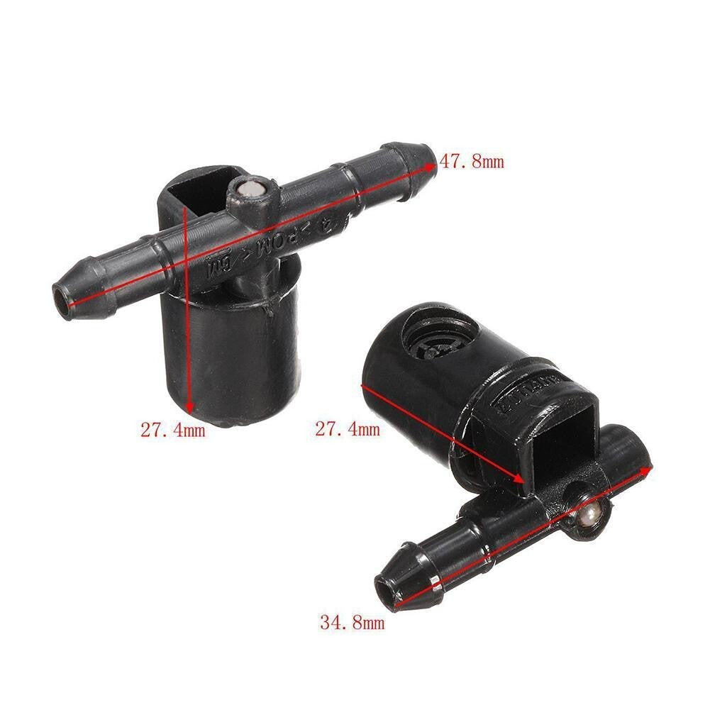 2pcs Set Front Wiper And Washer Replacement Jet Nozzle fits Vauxhall Astra Corsa