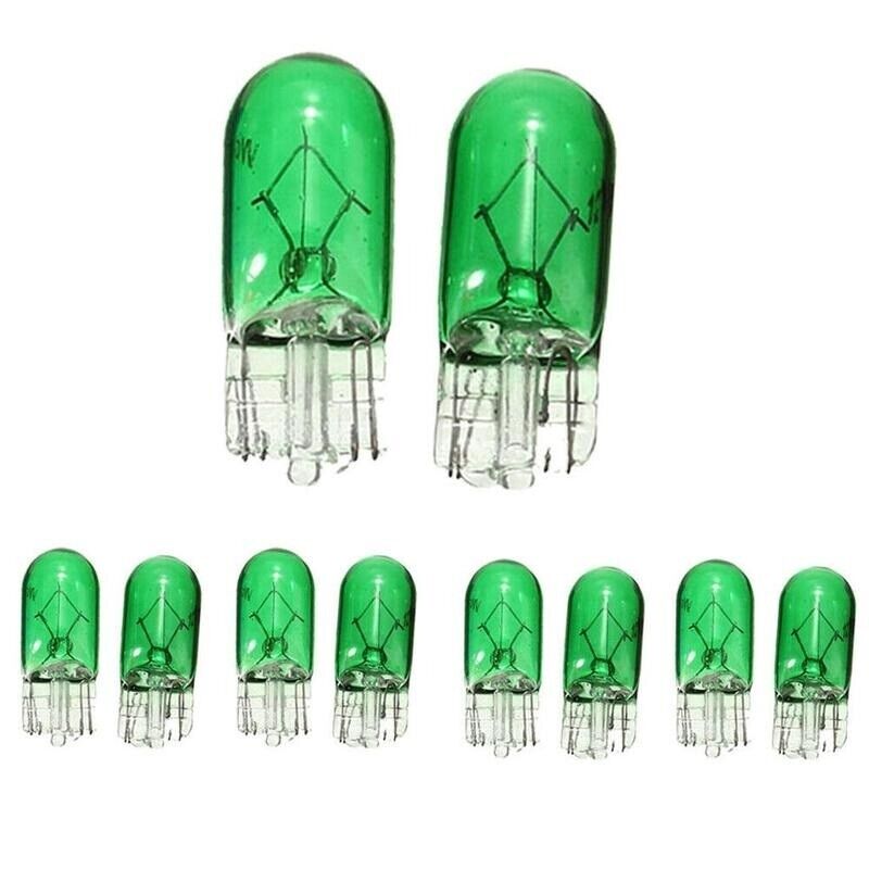 4x 501 W5W 12V 5W LIGHT PUSH IN CAR CAPLESS NUMBER PLATE BULBS