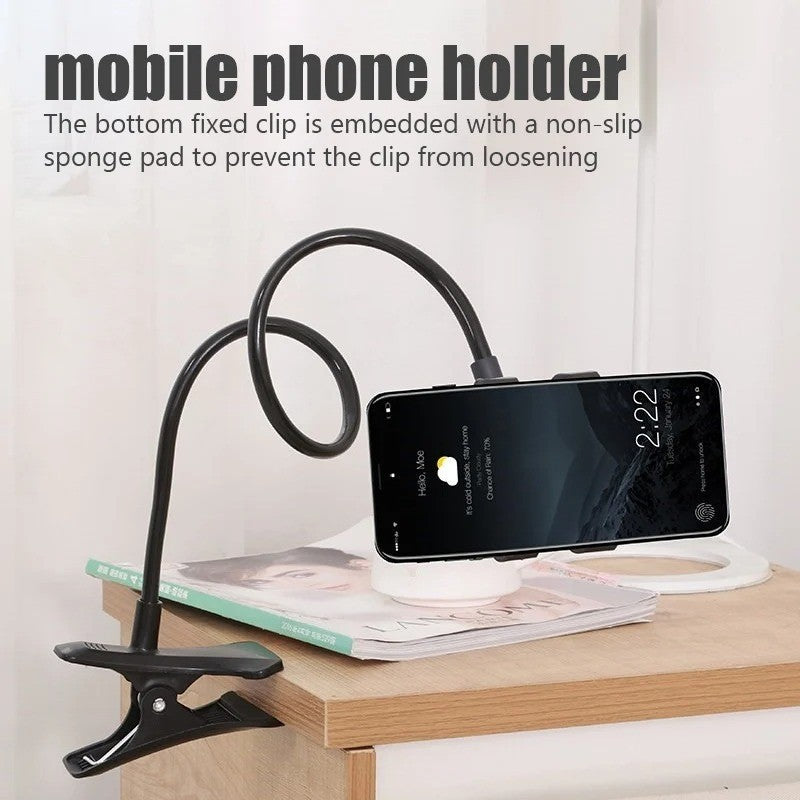 Mobile Phone Holder Flexible Holder Adjustable Cell Phone Clip Home Bed Deskop