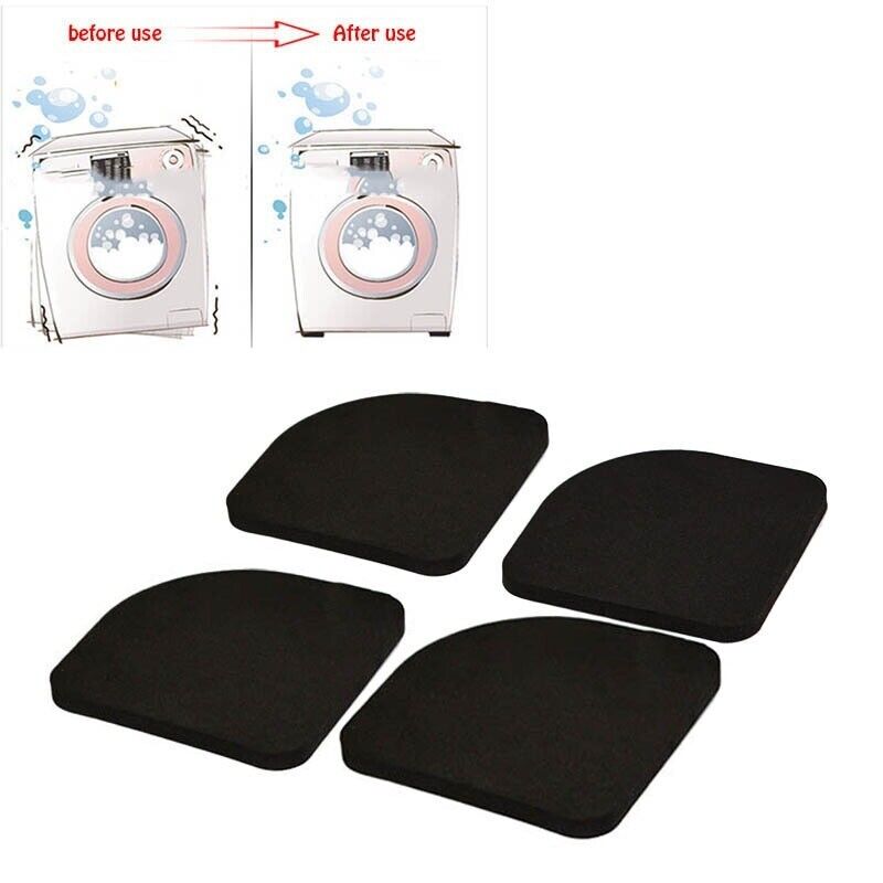 4x Washing Machine Anti Vibration Pads Shock Proof Non Slip Foot Feet Mats