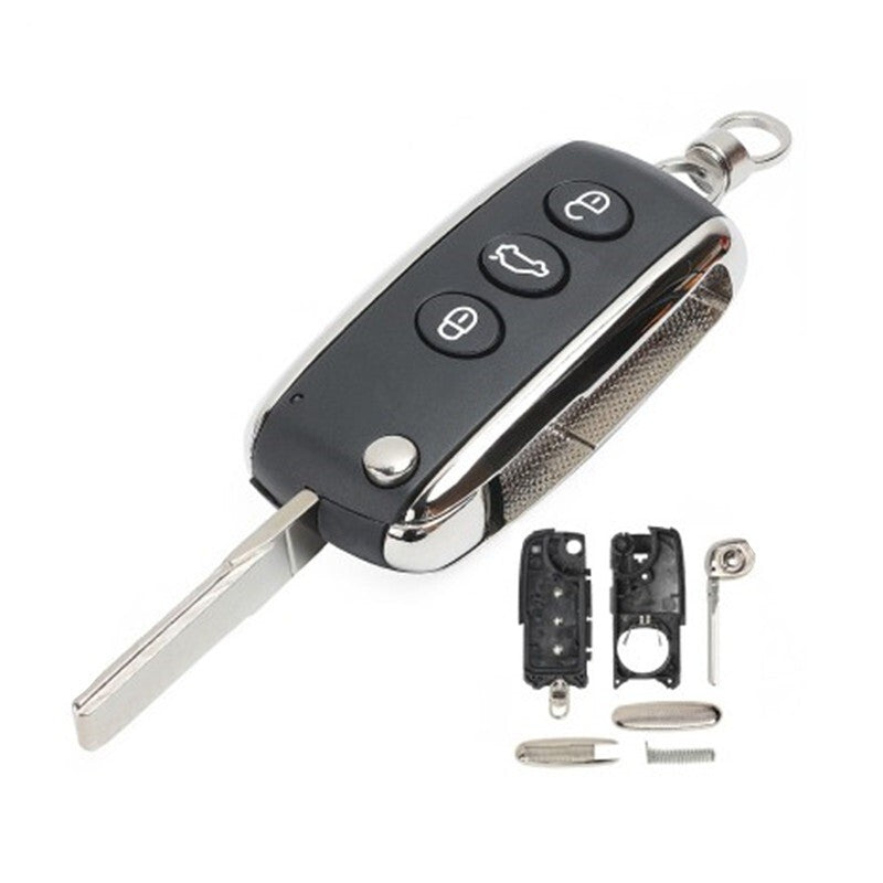 3 Button Key Shell fits Bentley Mulsanne Hurtling GT Flying Spur Continental