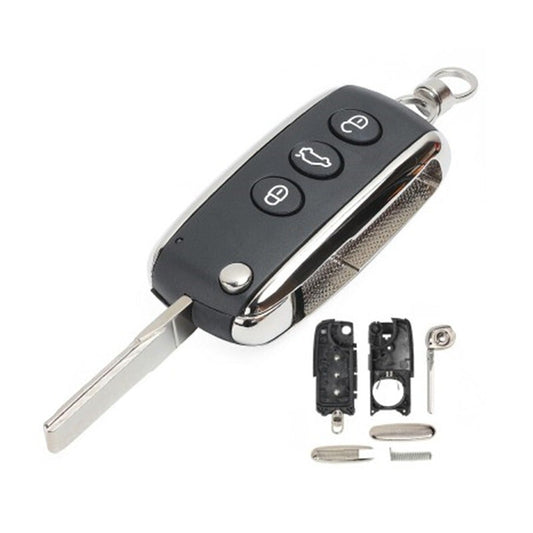 3 Button Key Shell fits Bentley Mulsanne Hurtling GT Flying Spur Continental