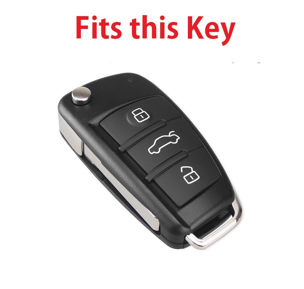 Silicone Car Key Case Cover for Audi A4 B7 A6 C6 4F 8V A3 8P A1 A3