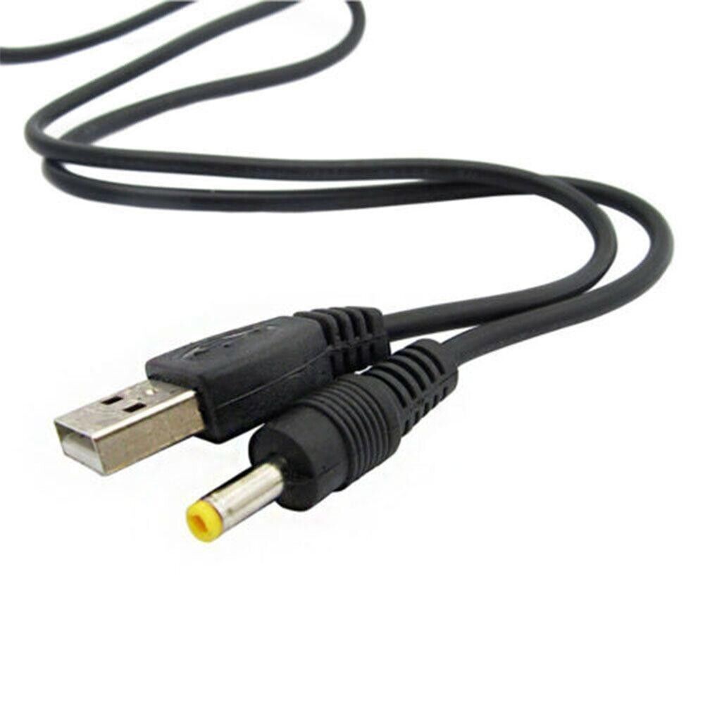 PSP 1000/2000/3000 USB to DC Power Charging Cable Charge 80cm 5V