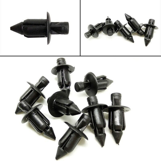 20x Honda Suzuki Kawasaki Yamaha Plastic Rivet Trim Clips for Bike 6mm