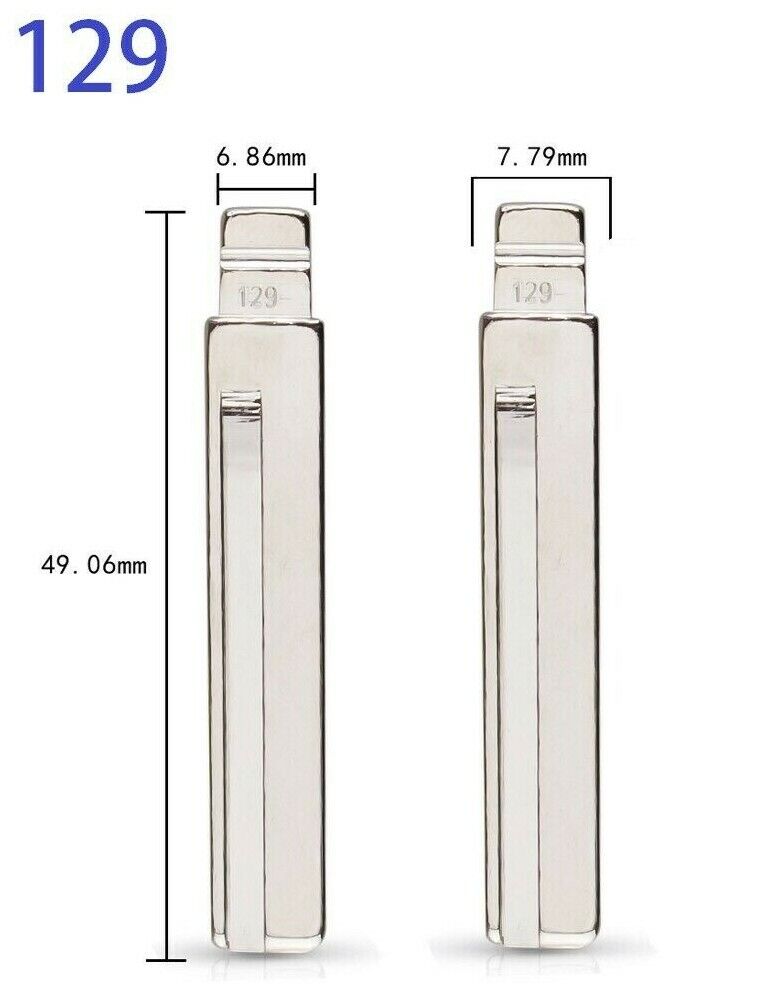 Uncut Blank Remote Key Blade Replacement Repair for Kia and Hyundai