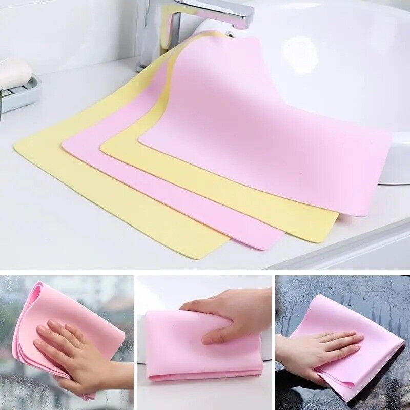 1x PVA Car Wash Towel Soft Strong Absorbent Cleaner Random Colour 43*32cm