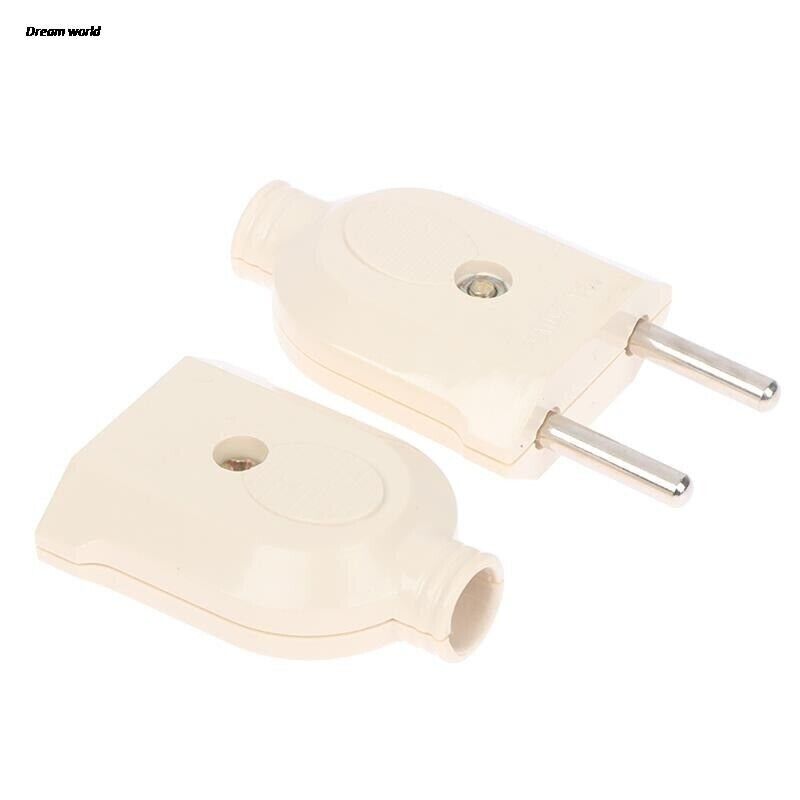 European 2 Pin AC Electric Power Male Socket Outlet Adaptor Adapter