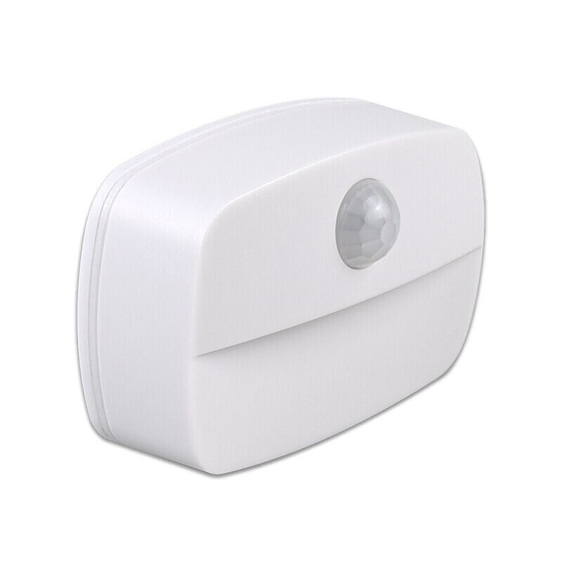 PIR LED Night Light Wireless Sensor Bedroom Hallway Bathroom Cold White Light