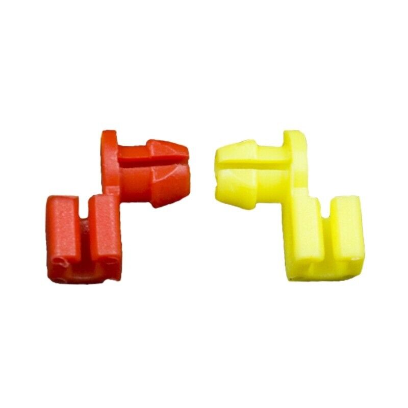 Pair of Car Left and Right Door Side Lock Latch Rod 4mm Size Plastic Clips