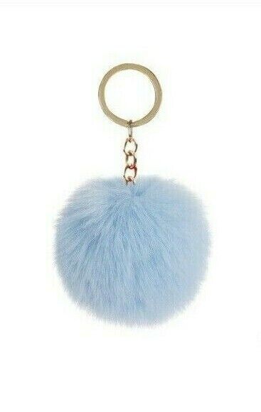 Soft Keychain Faux Rabbit Fluffy Fur Pom Handbag Pendant (16 Colours)