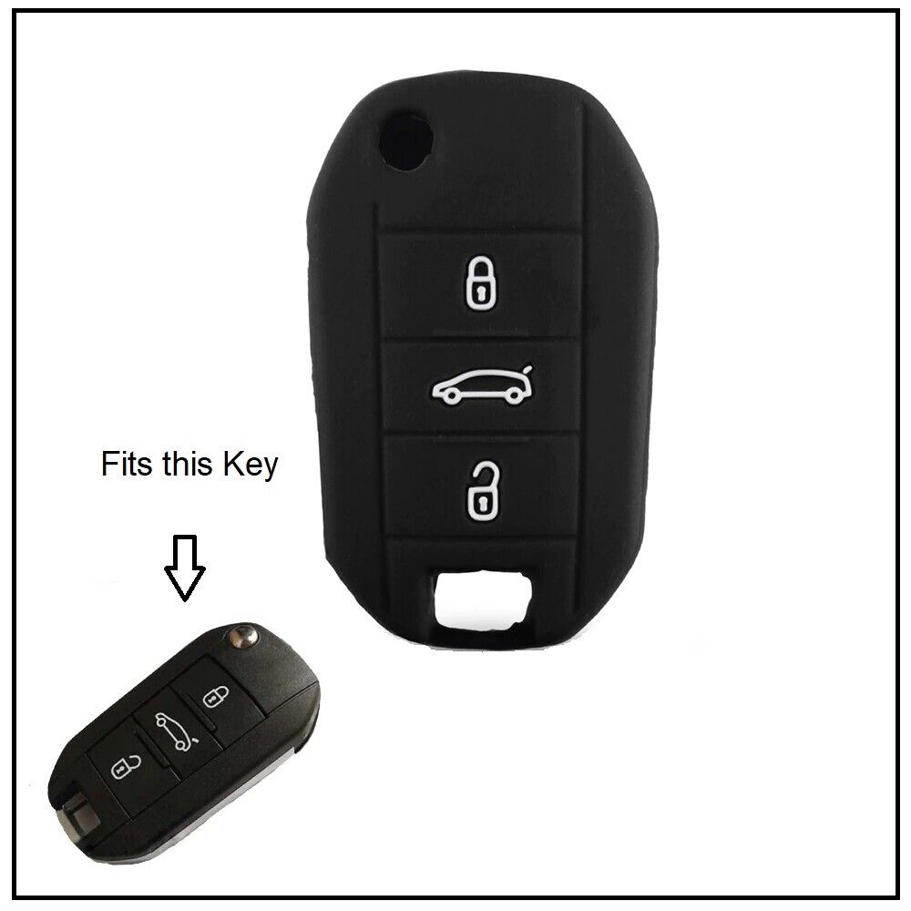 Peugeot 3008 208 308 508 408 2008 3 Button Remote Key Case Cover