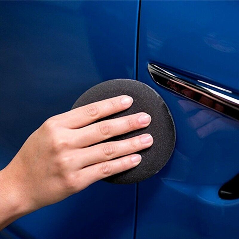 5x Car Foam Sponges Wax Cleaning Detailing Pads Car Waxing Polish 10cm