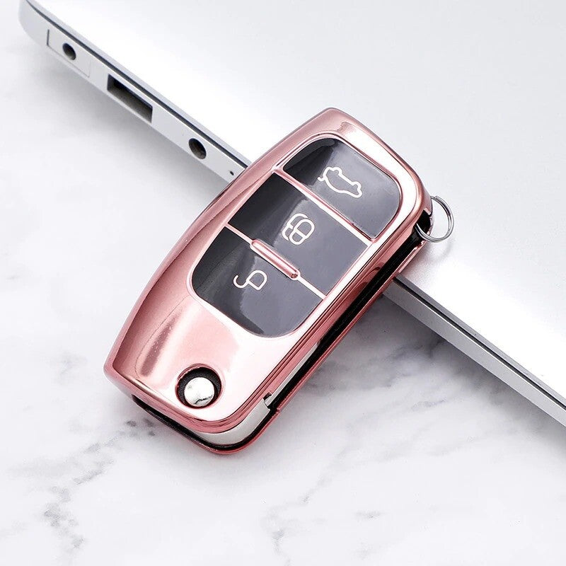 Remote Key Fob TPU Case Cover for Ford Focus Fiesta Escape B-Max Galaxy