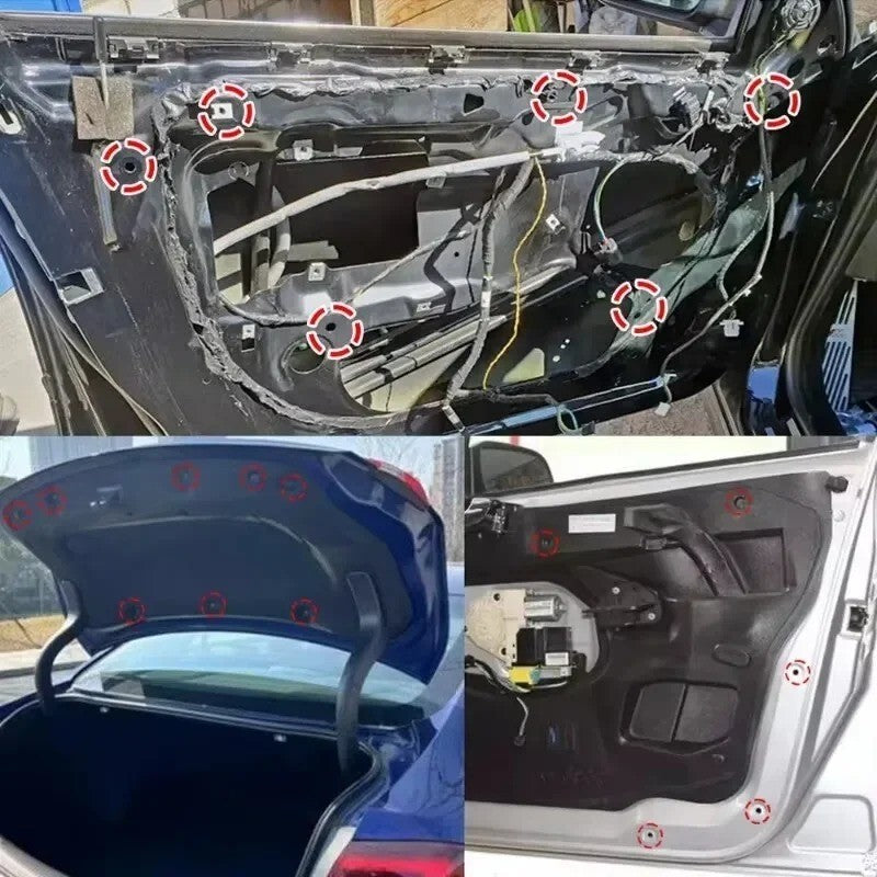 Car Motorcycle Plastic Fairing Rivet Setting Panel Fastener Clips 6mm 7mm 8mm