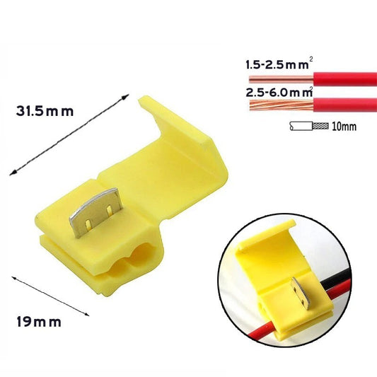 6x Scotch Lock Wire Connector Without Breaking Cable Insulated Line AWG 22-10
