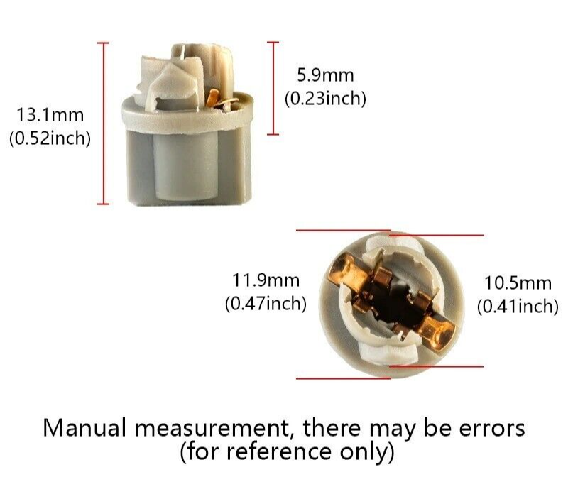 1x W2 Signal Lamp T6.5 Twist Socket Instrument Panel Cluster Socket Lamp Holder