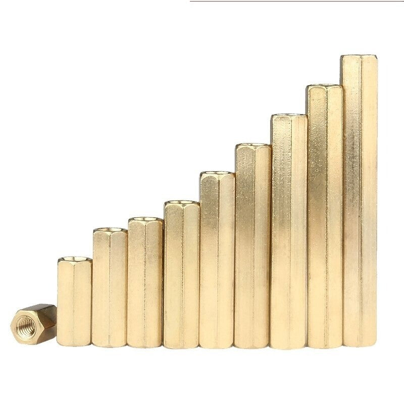 M2 Brass Standoff Female to Female Hollow Pillars Spacers 4mm-30mm