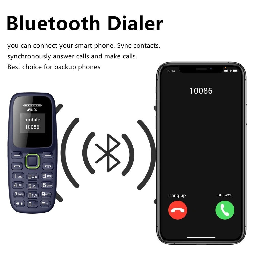 Mini Feature Mobile Phone Dual SIM Standby Call Recording Magic Voice Blacklist