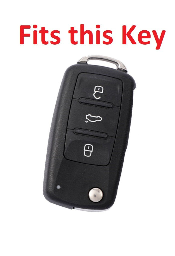 TPU Key Case Cover for VW Skoda Polo Golf Passat Beetle Caddy T5 Tiguan Jetta