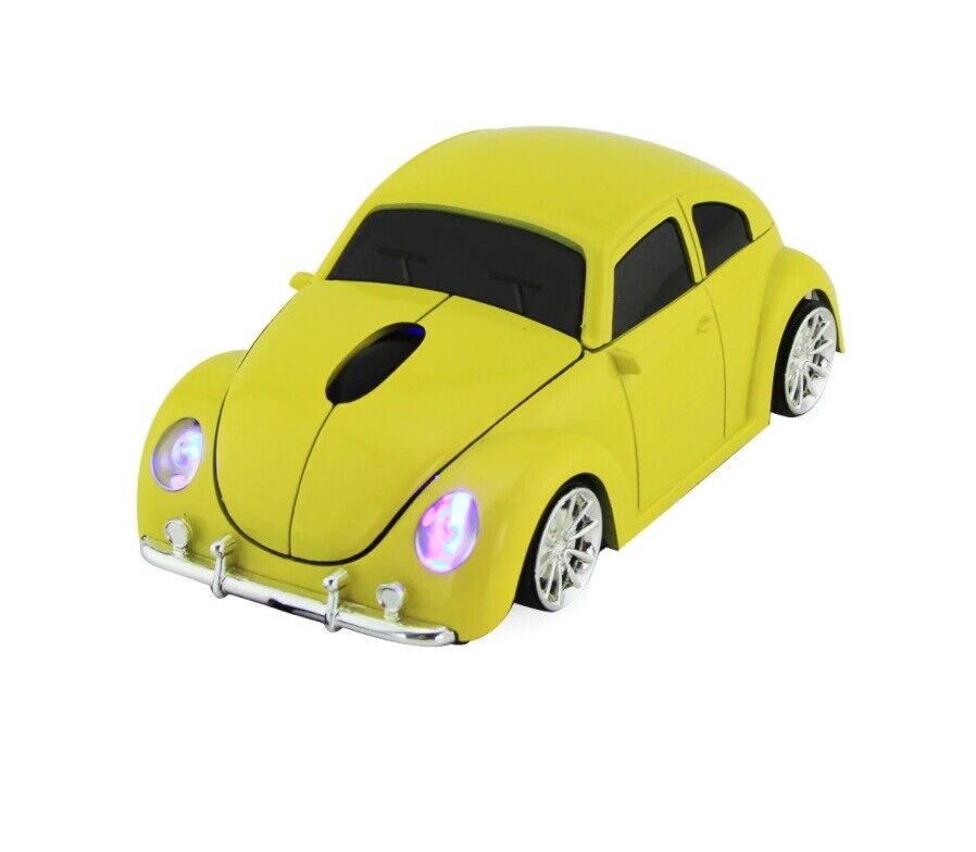 PC Mouse Wireless Led Light Gift Present Retro Car USB 2.4GH