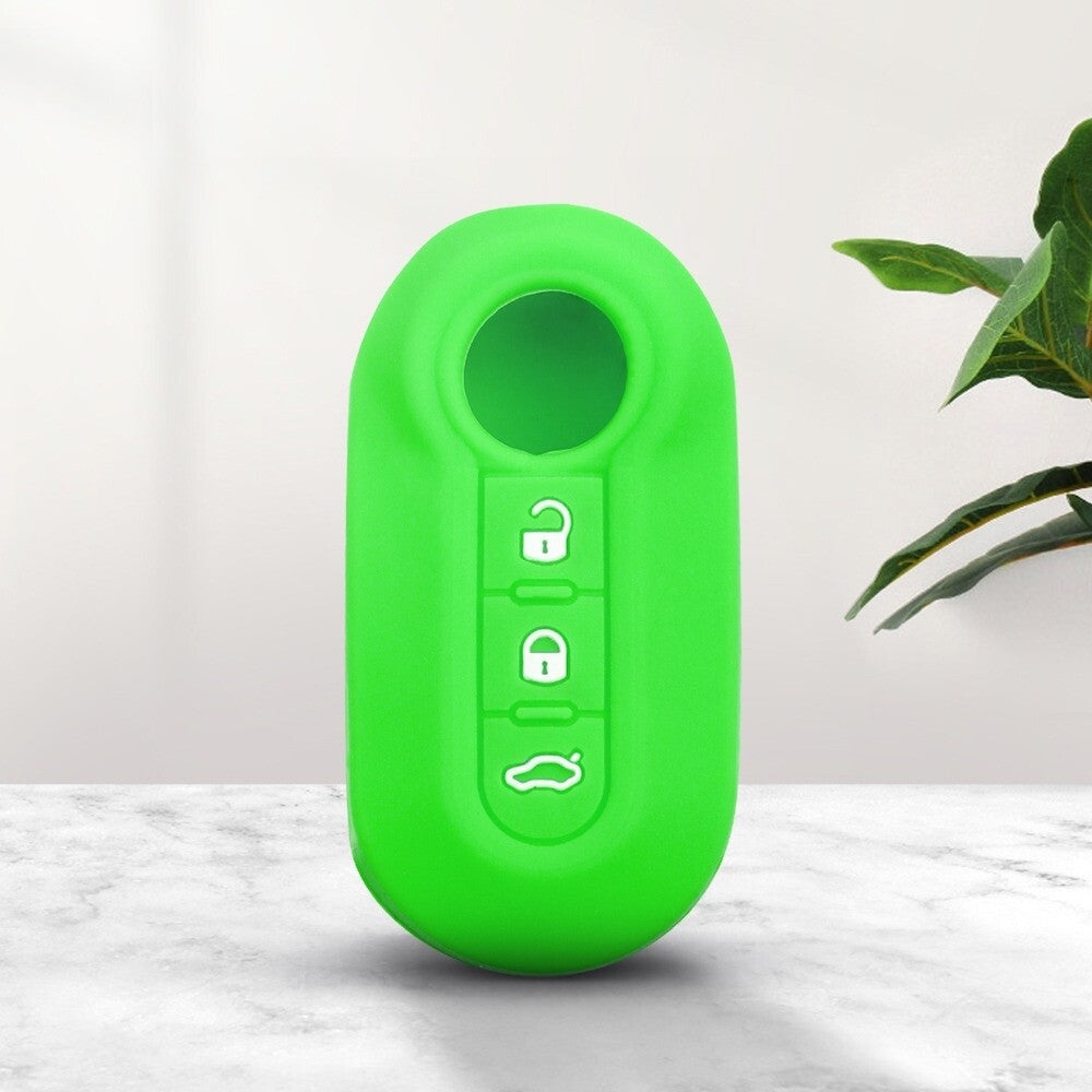 Silicone Remote Key Case Cover for  Fiat 500 Grande Punto Stilo Pando Ducato