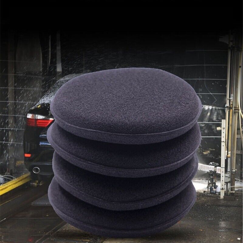 5x Car Foam Sponges Wax Cleaning Detailing Pads Car Waxing Polish 10cm