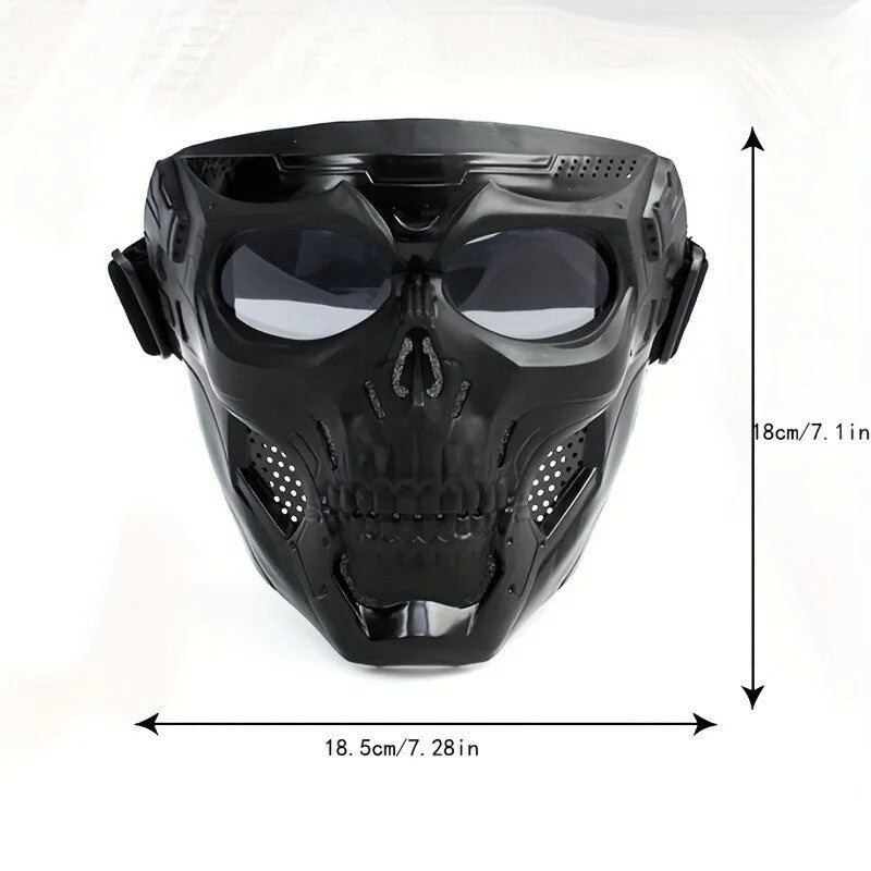 Motorcycle Skull Mask Wind Goggles Outdoor Sports Riding Glasses