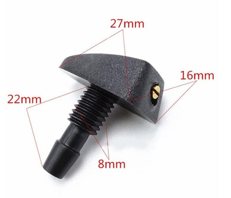 2x BMW Window Wiper Washer Jet Nozzles for X1 M3 M4 E30 E36 E46 E87 E90 E91