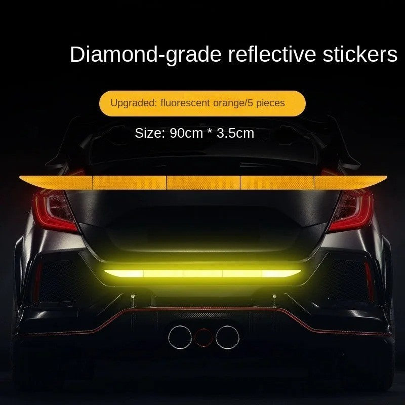 Car Sticker Reflective Warning Safety Tape Anti Collision Reflective Sticker