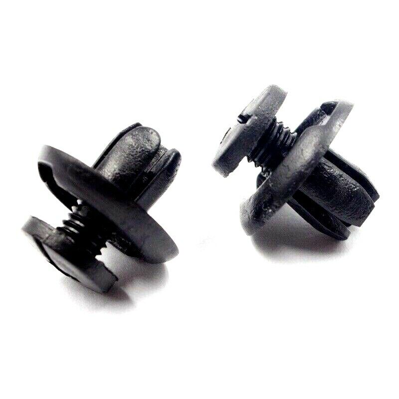 10x 8mm Plastic Rivets Fastener Push In Clips Car Bumper Door Trim Panel Clips