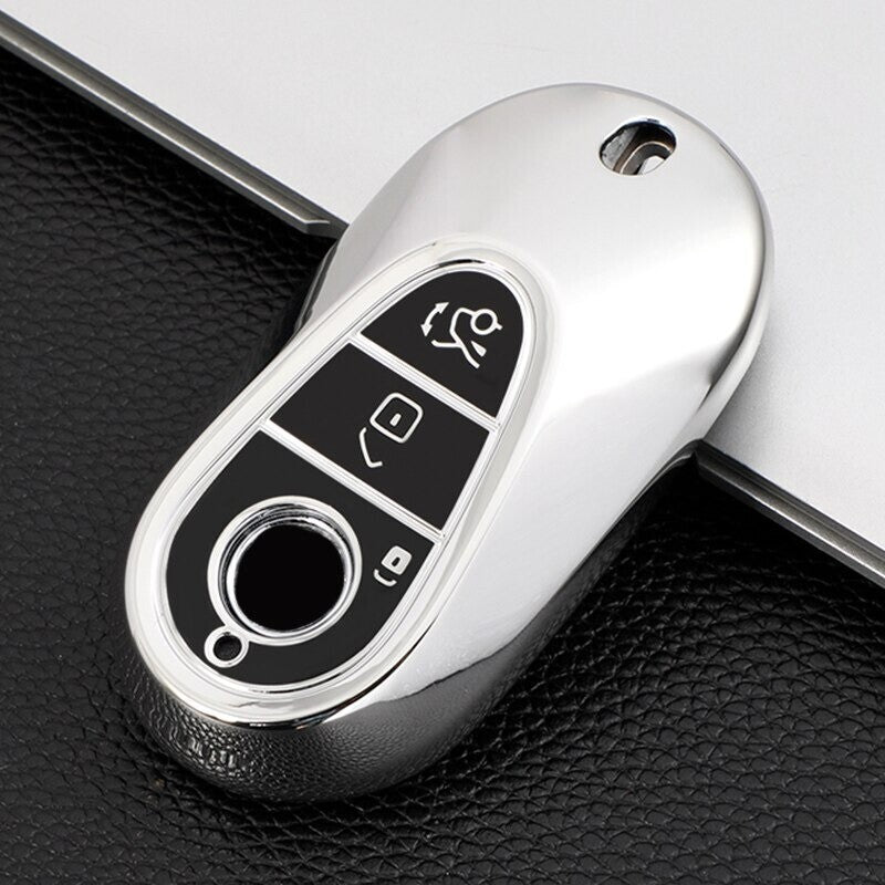 TPU Key Fob Case Cover for Mercedes Benz 2021 C /S Class W223 W206 S350L S400L