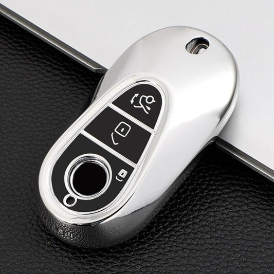TPU Key Fob Case Cover for Mercedes Benz 2021 C /S Class W223 W206 S350L S400L