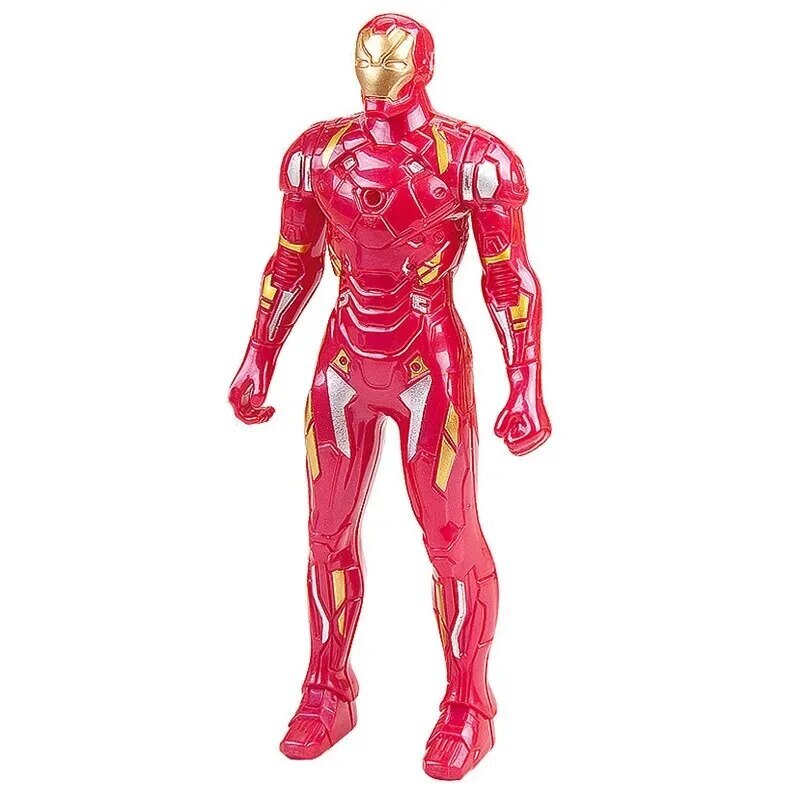 Children Toys Marvel Anime Figures Spiderman Hulk Iron Man Captain America 17cm
