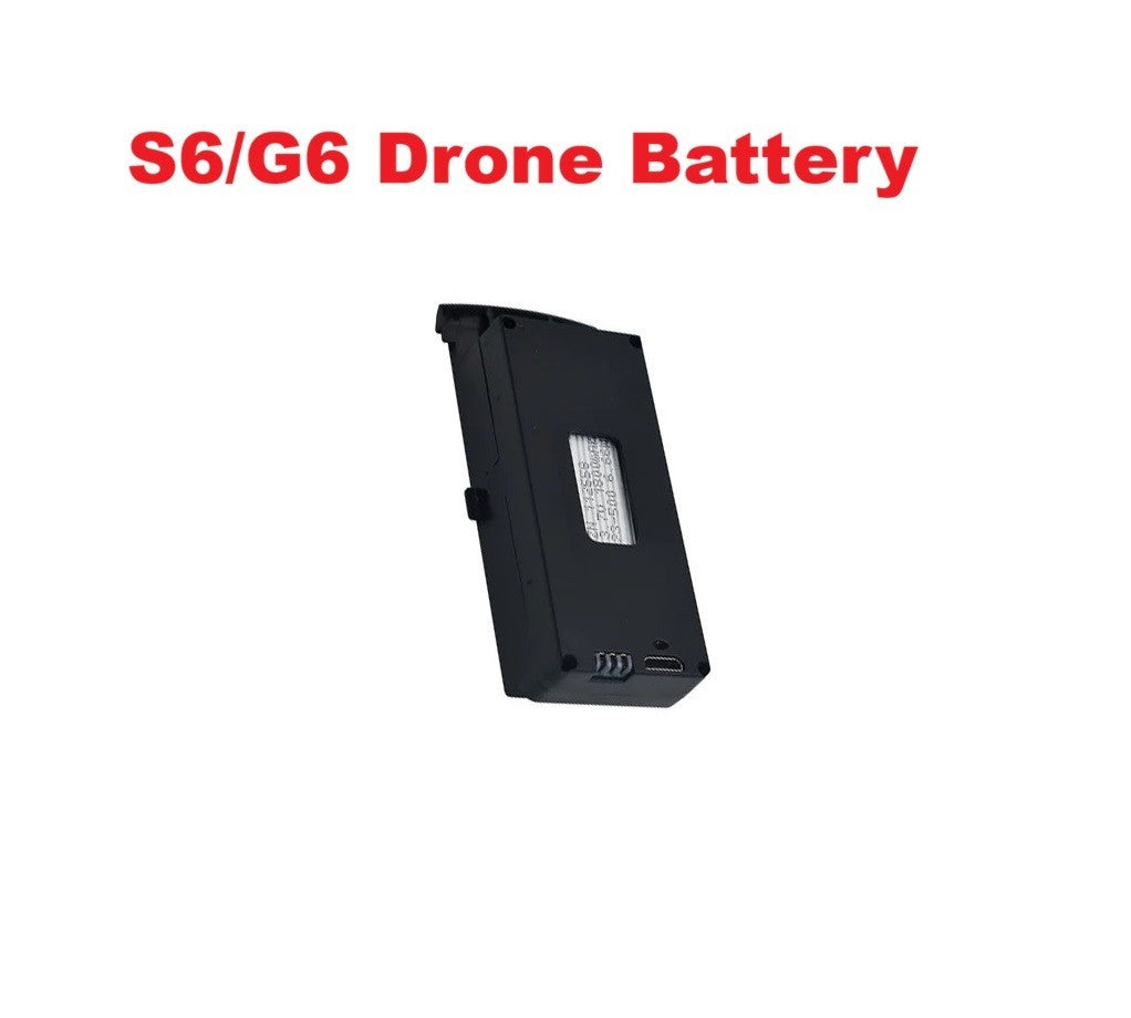 S6 Drone Battery 3.7V 1800mAh for S6 8K RC Quadcopter Accessories Replacement