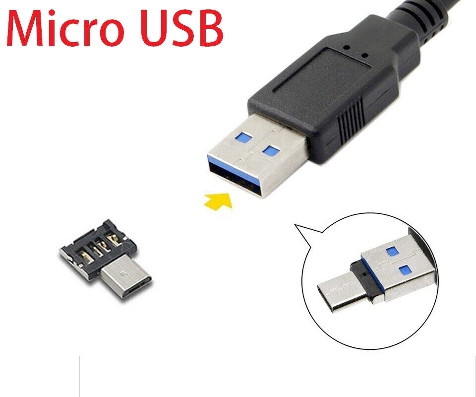 Micro USB Adapter to USB 2.0 Female Data Connector Samsung Xiaomi Huawei Android