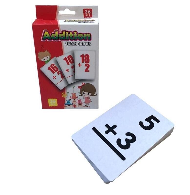 Educational Kids Flash Cards Addition Learning Arithmetic Maths Game