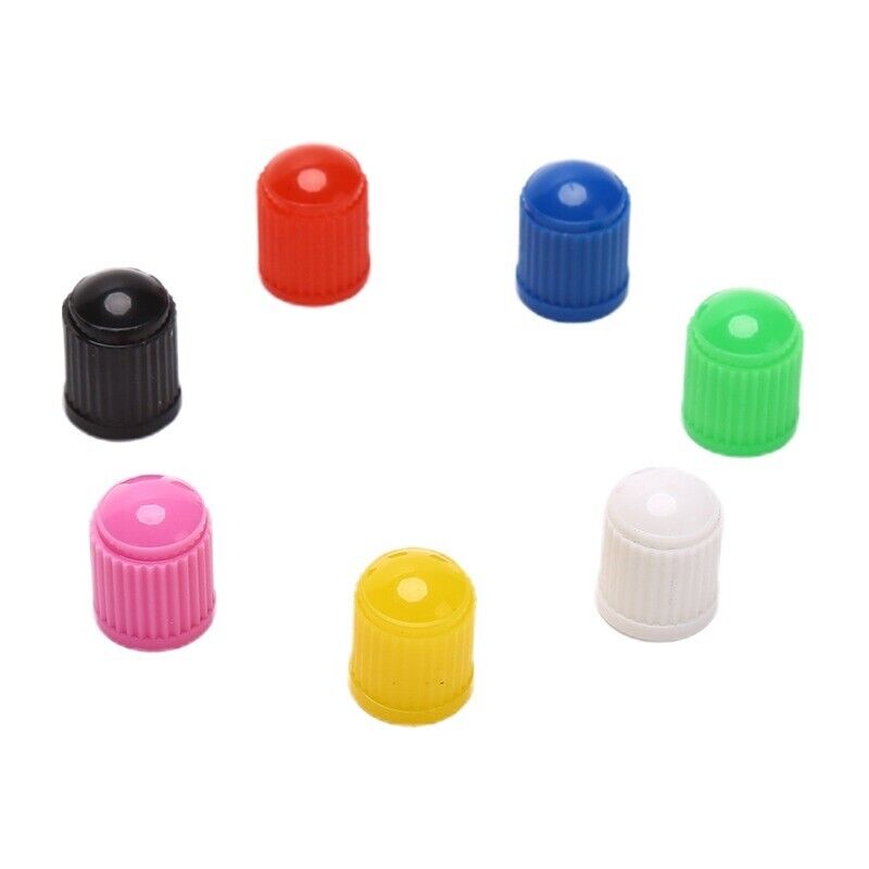 4x Plastic Tyre Valve Dust Caps For Car, Van, Motorcycle, Bmx