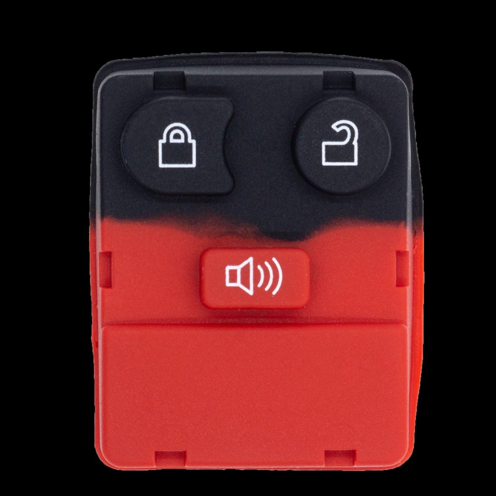 3 Buttons Red Key Shell Remote Key Fob Case No Circuit Board for Ford Mazda