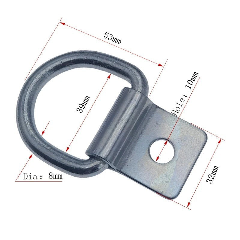 1x Deck Ring Lashing Ring Rope Ring D Ring Tie Down Trailers RV Parts