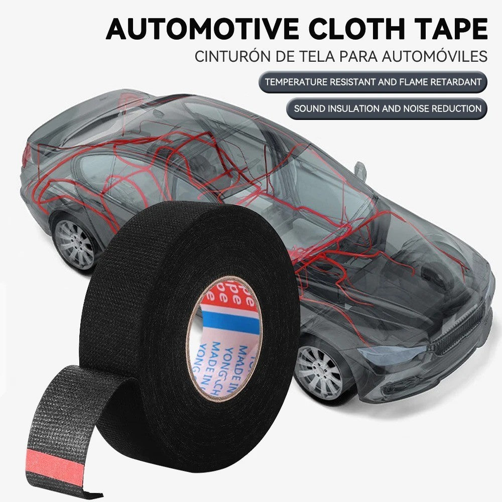 Auto Cloth Wire Harness Tape 10m Heat Resistance Waterproof Insulating Tape 19mm