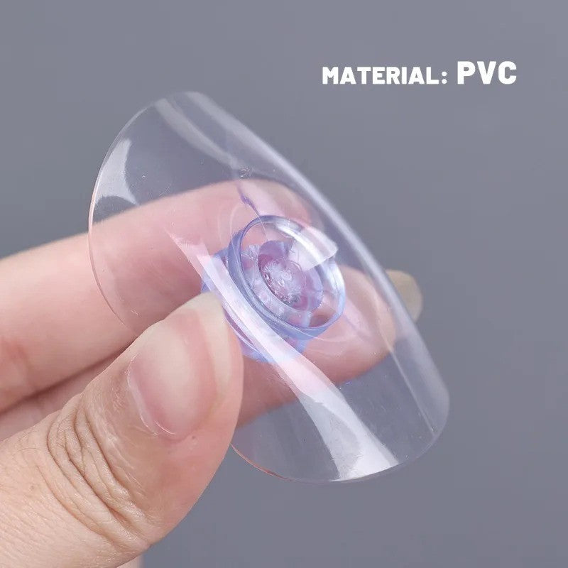 5x Mushroom Head Suckers Transparent Glass Suction Cup Hanging Hooks 4cm