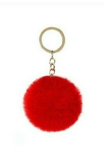 Soft Keychain Faux Rabbit Fluffy Fur Pom Handbag Pendant (16 Colours)