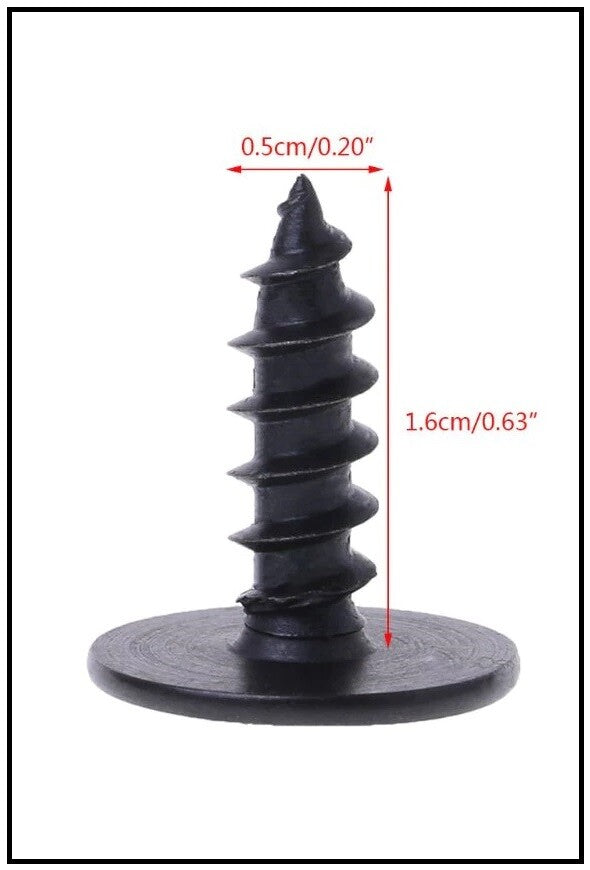 100x Wheel Arch Torx Screws Engine Cover Undertray Splashguard Screw Fixings