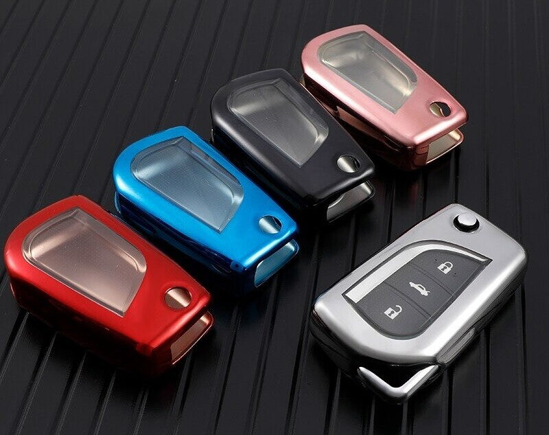 Remote Key Fob Case Cover for Toyota Auris Corolla Avensis Verso Yaris Aygo Rav