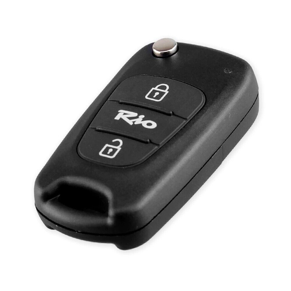 Kia Rio 3 Button Remote Key Case Fob Shell with Uncut Blade