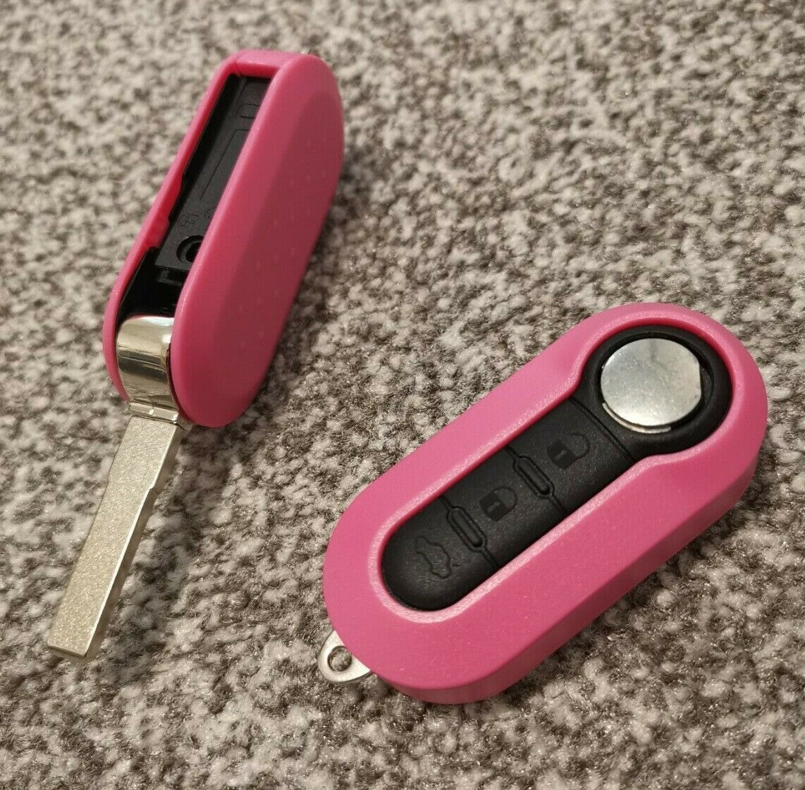 Car Remote Key Shell with Uncut Blade fits Fiat 500 Panda Brava Punto Stilo