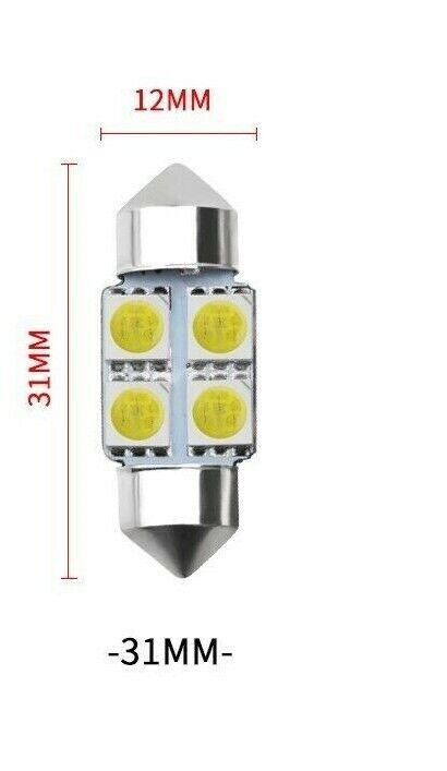 C5W 5050 31mm 44mm Car License Plate Reading Dome Map Light Bulb