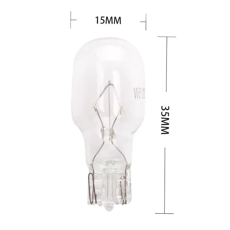 2x T15 W16W Halogen Light Bulbs 12V 16W Interior Clearance Bulbs